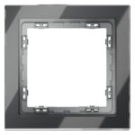 Рамка 1-м S70 стеклян. графит Voltum VLS110107