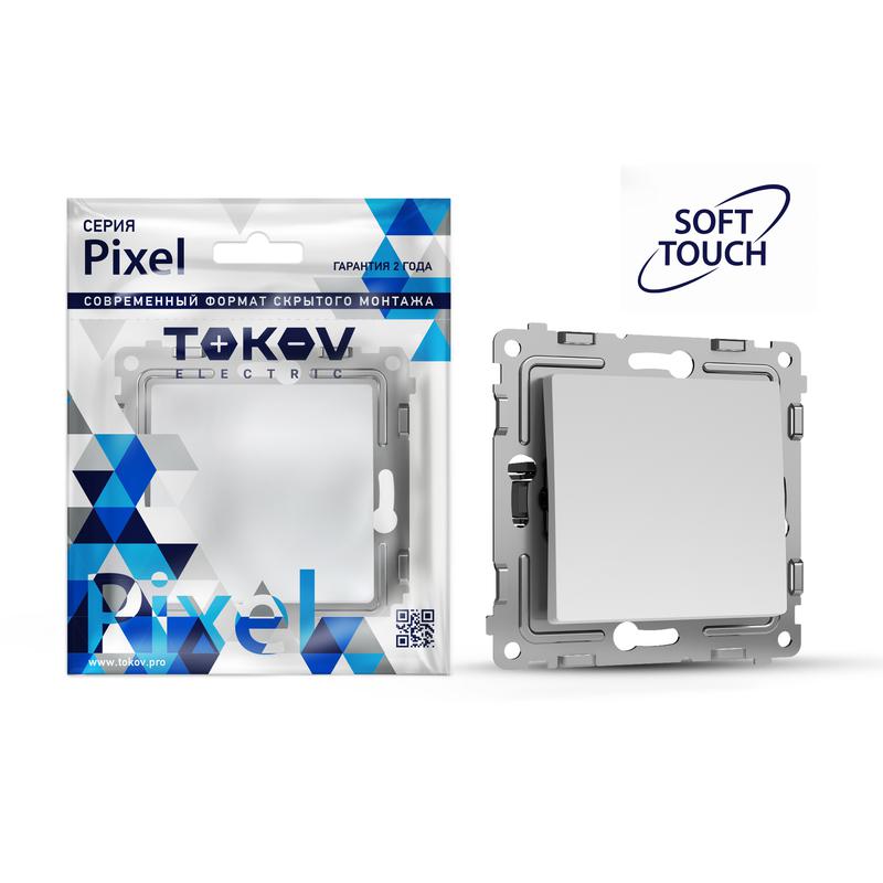 1993742.jpg Переключатель перекрестный 1-кл. СП Pixel IP20 механизм айс TOKOV ELECTRIC TKE-PX-P1R-C34 — изображение 1