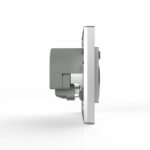 Розетка 1-м СП Pixel с заземл. с 2-мя заряд. устр. USB тип A+A механизм алюм. TOKOV ELECTRIC TKE-PX-R1U2A-C03 — изображение 3