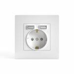 Розетка 1-м СП Pixel IP20 с заземл. с 2-мя заряд. устр. USB тип A+C механизм бел. TOKOV ELECTRIC TKE-PX-R1U2AC-C01 — изображение 3