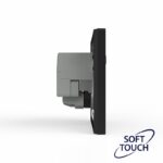 Розетка 1-м СП Pixel IP20 с заземл. с 2-мя заряд. устр. USB тип A+C механизм карбон TOKOV ELECTRIC TKE-PX-R1U2AC-C14 — изображение 4