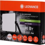 Прожектор светодиодный СДО FL ECO 30W 740 G4 уличный матов. стекло алюм. черн. LEDVANCE 4099854400070 — изображение 5