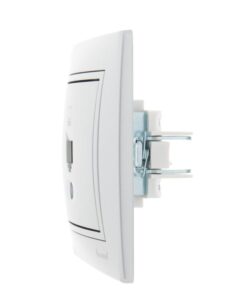 Розетка компьютерная 1-м СП Mira RJ45 сер. метал. LEZARD 701-1010-139 — изображение 4
