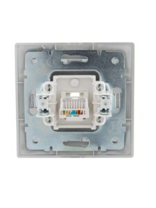 Розетка компьютерная 1-м СП Mira RJ45 сер. метал. LEZARD 701-1010-139 — изображение 2