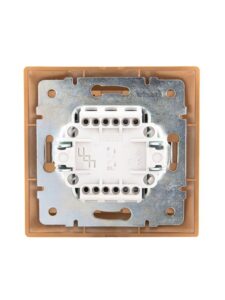 Выключатель 1-кл. СП Mira 10А IP20 со вставкой зол. метал. LEZARD 701-1313-100 — изображение 3