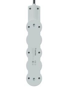 Удлинитель 3х1.5м с заземл. 10А IP20 USB 2500Вт 220В ПВС 3х1 с выкл. черн. КОСМОС YKsm1.5m4g-Z-VU10А-B — изображение 3