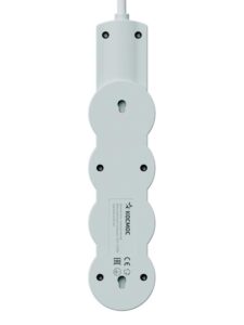 Удлинитель 3х1.5м с заземл. 10А IP20 USB 2800Вт 220В ПВС 3х1 с выкл. бел. КОСМОС YKsm1.5m3g-Z-VU10А-W — изображение 3
