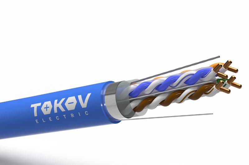 2023934.jpg Кабель витая пара F/UTP 4х2х23AWG(0.57мм) кат.6 нг(А)-HF (LSZH) indoor Fluked tested 305м (м) PRO TOKOV ELECTRIC TKP-C08-F/UTP-42-6-305-LSZH — изображение 1