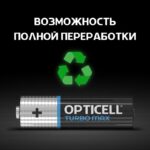 Элемент питания алкалиновый AA/LR6 (блист. 6шт) Turbo Max Opticell 6053005 — изображение 2