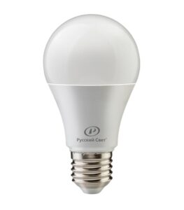 Лампа светодиодная RS LED A60 E27 14W 220-240В 6500К 14Вт 1400лм Ra 90 грушевидная Русский Свет 15010345108