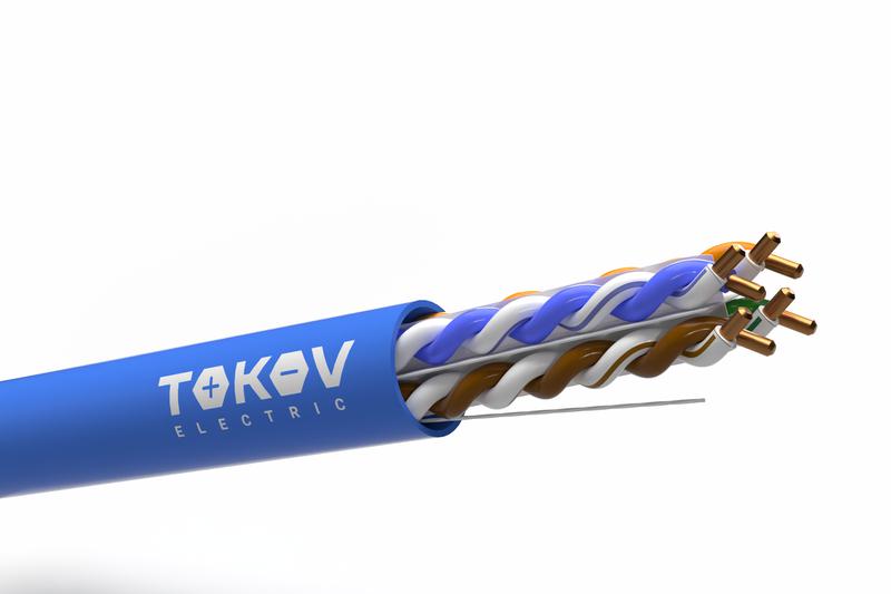 2026830.jpg Кабель витая пара U/UTP 4х2х23AWG(0.57мм) кат.6 PVC indoor Fluked tested 305м (м) PRO TOKOV ELECTRIC TKP-C08-U/UTP-42-6-305 — изображение 1