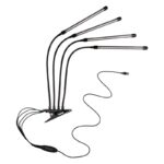 Светильник светодиодный "КРИСТАЛЛ" CTL2-USB-bl Agro 4х10Вт IP40 для растений спектр 4 плафона на прищепке пульт на шнуре красн./син. ФАZА 5068810 — изображение 5