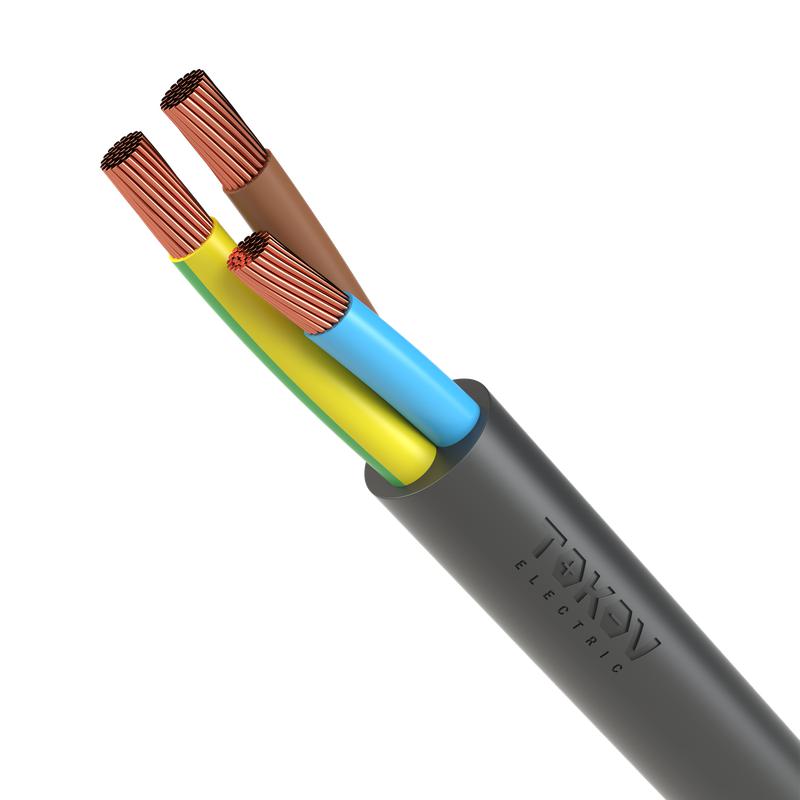 2037909.jpg Провод TOKOV ELECTRIC ПВС 3х2.5(2х2.5+1х2.5) 380В Ч (уп.100м) 1945524 — изображение 1