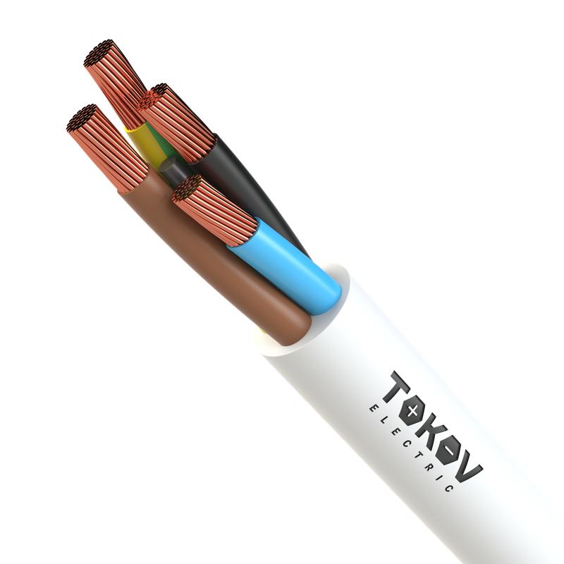 2037921.jpg Провод TOKOV ELECTRIC ПВС 4х4(3х4+1х4) 380В Б (уп.100м) 1945529 — изображение 1