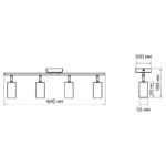 Светильник PCL-0404 4xGU10 IP20 230В WH настен./потолочн. декор. под лампу JazzWay 5066700 — изображение 9