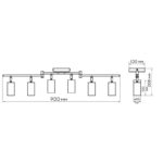 Светильник PCL-0606 6xGU10 IP20 230В WH настен./потолочн. декор. под лампу JazzWay 5066786 — изображение 6