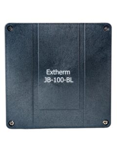 Коробка распределительная 140х140х76мм IP66 в комплекте с клеммным рядом 10х10кв.мм 76А черн. Extherm JB-100-BL — изображение 4