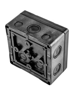 Коробка распределительная 140х140х76мм IP66 в комплекте с клеммным рядом 10х10кв.мм 76А черн. Extherm JB-100-BL — изображение 6
