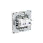 Розетка компьютерная 2-м KANT RJ45 кат.6A без шторки бел. магнолия DKC 7000674 — изображение 4