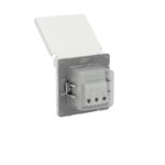 Розетка силовая KANT IP44 2P+E защ. шторки с крышкой бел. песок DKC 7010013 — изображение 4