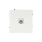 Розетка компьютерная 1-м KANT RJ45 кат.5E без шторки бел. песок DKC 7010663
