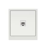 Розетка компьютерная 1-м KANT RJ45 кат.5E без шторки бел. песок DKC 7010663 — изображение 2
