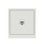 Розетка компьютерная 1-м KANT RJ45 кат.6A без шторки бел. песок DKC 7010673 — изображение 2