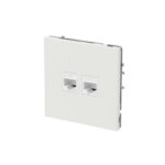 Розетка компьютерная 2-м KANT RJ45 кат.6A без шторки бел. песок DKC 7010674 — изображение 5