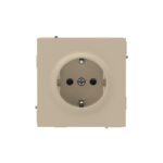 Розетка силовая KANT 2P+E защ. шторки ванильн. марципан DKC 7015003