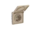 Розетка силовая KANT IP44 2P+E защ. шторки с крышкой ванильн. марципан DKC 7015013 — изображение 9