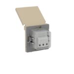 Розетка силовая KANT IP44 2P+E защ. шторки с крышкой ванильн. марципан DKC 7015013 — изображение 10
