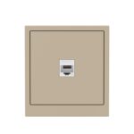 Розетка компьютерная 1-м KANT RJ45 кат.5E без шторки ванильн. марципан DKC 7015663 — изображение 2