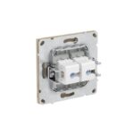 Розетка компьютерная 2-м KANT RJ45 кат.5E без шторки ванильн. марципан DKC 7015664 — изображение 4
