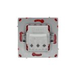 Розетка силовая KANT 2P+E защ. шторки красн. сатин DKC 7001003 — изображение 2