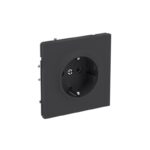 Розетка силовая KANT 2P+E защ. шторки черн. уголь DKC 7012003 — изображение 9