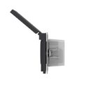 Розетка силовая KANT IP44 2P+E защ. шторки с крышкой черн. уголь DKC 7012013 — изображение 3