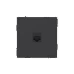 Розетка компьютерная 1-м KANT RJ45 кат.5E без шторки черн. уголь DKC 7012663