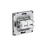 Розетка компьютерная 2-м KANT RJ45 кат.5E без шторки черн. уголь DKC 7012664 — изображение 4