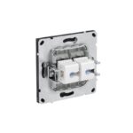 Розетка компьютерная 2-м KANT RJ45 кат.6A без шторки черн. уголь DKC 7012674 — изображение 4