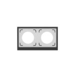 Рамка 2-м KANT IP44 черн. уголь DKC7012944