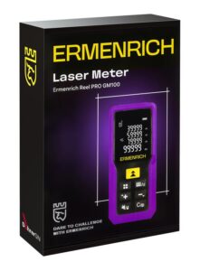 Рулетка лазерная Reel PRO GM100 фиолет. Ermenrich 85313 — изображение 3