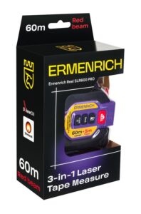 Рулетка с лазерным дальномером ("3 в 1") Reel SLR600 PRO Ermenrich 86175 — изображение 3