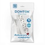 Удлинитель 4х10м с заземл. 16А IP20 3х1 с выкл. бел. DOMTOK 2405 — изображение 3