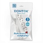 Удлинитель 4х3х16А IP20 3х1 с выкл. бел. DOMTOK 2499 — изображение 3