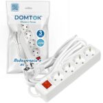 Удлинитель 4х3х16А IP20 3х1 с выкл. бел. DOMTOK 2499 — изображение 2