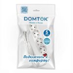 Удлинитель 4х5м с заземл. 16А IP20 3х1 с выкл. бел. DOMTOK 2500 — изображение 3