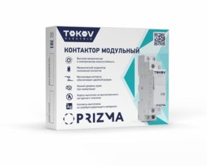 Контактор модульный 18мм 25А 230В АС 2НО PRIZMA TOKOV ELECTRIC TKE-PZ-MC-1-25-230-20 — изображение 2