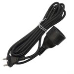Удлинитель-шнур 1х3м без заземл. 10А IP20 ПВС 2х1 черн. DOMTOK 2339
