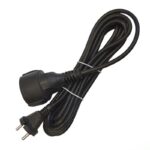 Удлинитель-шнур 1х5м без заземл. 10А IP20 ПВС 2х1 черн. DOMTOK 2340