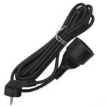 Удлинитель-шнур 1х3м с заземл. 16А IP20 ПВС 3х1 черн. DOMTOK 2342